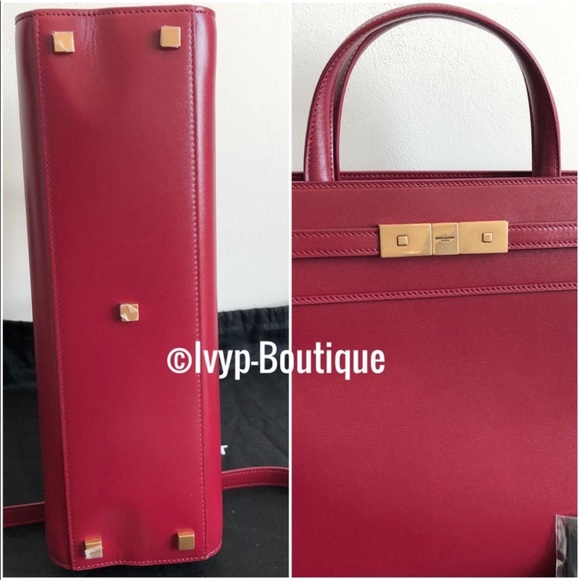 Saint Laurent Manhattan Small Smooth Leather Tote Bag - Picture 6 of 12